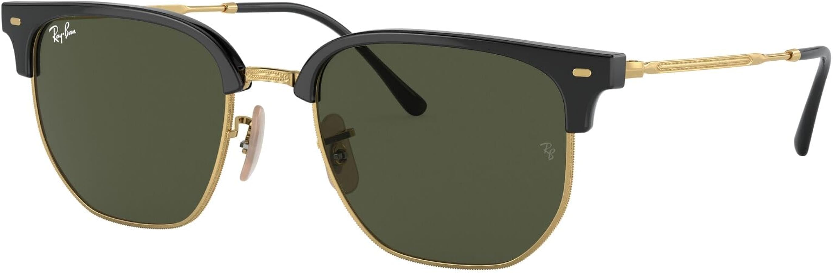 Ray-Ban Unisex's Rb4416 New Clubmaster Sunglasses, Black on